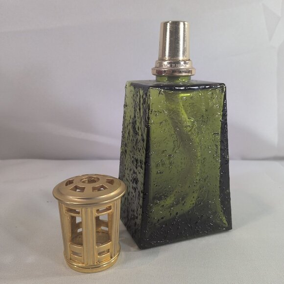 Lampe Berger Fragrance Oil Lamp Ottoman Emerald Green Gold Embossed DISCONTINUED - Picture 3 of 11